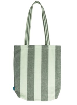 Shopper in Cotone a Righe - 3