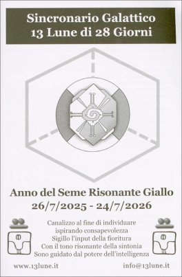 Sincronario Galattico 13 Lune di 28 Giorni 2025-2026 — Calendario - 9