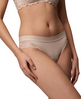 Slip Brasiliana in Pizzo - Conchiglia - 1