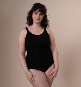 Slip Donna Midi in Fibra di Faggio - Nero - 3