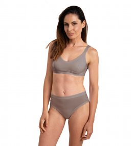 Slip Donna Midi in Fibra di Faggio - Tortora - 3