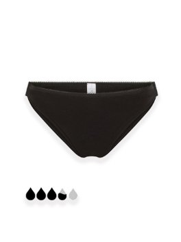 Slip Mestruale Classico Apribile - Nero - 1