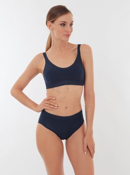 Slip Midi Donna Blu - 2