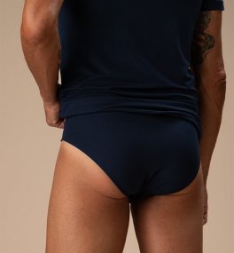 Slip Uomo in Fibra di Faggio  - Blu - 2