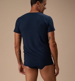 Slip Uomo in Fibra di Faggio  - Blu - 4
