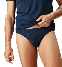 Slip Uomo in Fibra di Faggio  - Blu - 1