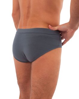 Slip Uomo in Tencel™ Modal Fibra di Faggio - Antracite - 4