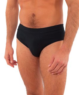 Slip Uomo in Tencel™ Modal Fibra di Faggio - Nero - 3