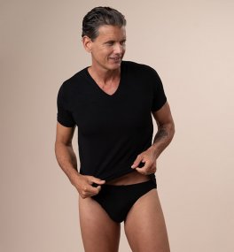 Slip Uomo in Fibra di Faggio - Nero - 4