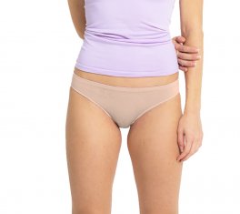 Slip Vita Bassa in Seta Vegetale e Ricino - Cipria - 1