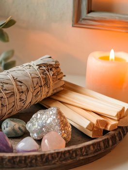 Smudge di Salvia Bianca con Bastoncini di Palo Santo - 2 pezzi - 5