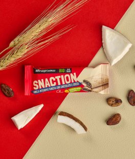 Snaction - Frolla Integrale Farcita con Cioccolato e Cocco Bio - 3
