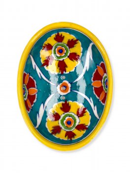 Portasapone Artigianale - Soap Dish Blue Pottery - 2