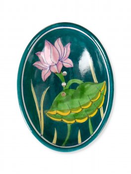 Portasapone Artigianale - Soap Dish Blue Pottery - 2