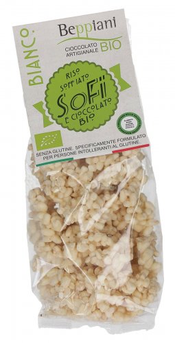 Sofì - Riso Soffiato Ricoperto di Cioccolato Bianco Bio