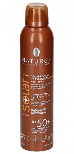 Solare Spray Trasparente Viso-Corpo SPF 50+ Baby - iSolari - 1