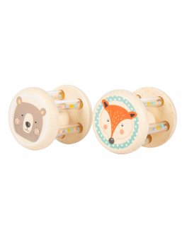 Sonagli in Legno per Neonati - Animali - 4