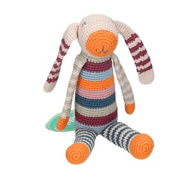 Sonaglio Coniglietto Grande a Righe Multicolor