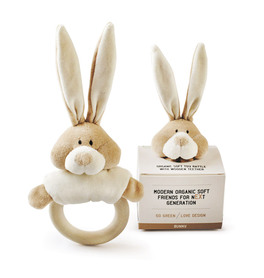 Sonaglio in Cotone Organico con Massaggiagengive - 1