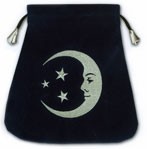 Borsetta per Tarocchi in Velluto "Sorriso di Luna"