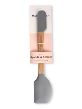 Spatola da Cucina in Legno e Silicone - 1