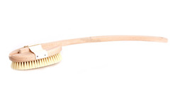 Spazzola da Bagno Ovale con Manico Lungo in Legno e Setole Morbide - 2