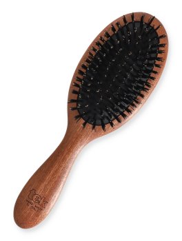 Spazzola Ovale in Mogano con Setole Ecologiche - 1