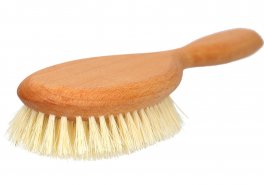 Spazzola per Capelli in Legno di Faggio e Setole Sisal  - 10 File - 2