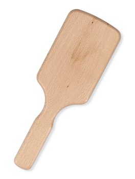 Spazzola Piatta in Legno d'Acero con Dentini in Legno - 2