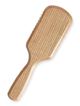 Spazzola Rettangolare con Denti Corti in Legno - Capelli da Corti a Medi - 2