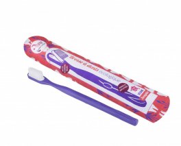 Spazzolino da Denti con Testina Cambiabile - Viola - Setole Morbide