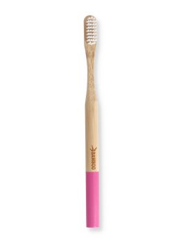 Spazzolino in Bamboo Setole Dure - Rosa - 2