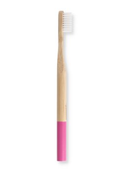 Spazzolino in Bamboo Setole Dure - Rosa - 3