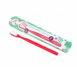 Spazzolino da Denti con Testina Cambiabile - Fragola Rosso - Setole Morbide