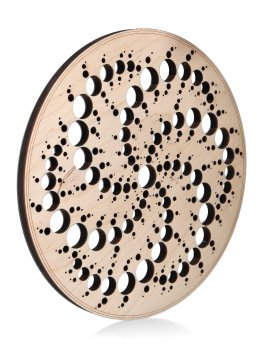 Spirale Galassia in Legno di Betulla - Crop Cricle Milk Hill - 2