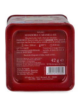 Square Tin Neavita Rosso con Infuso Mandorle Caramellate - 4