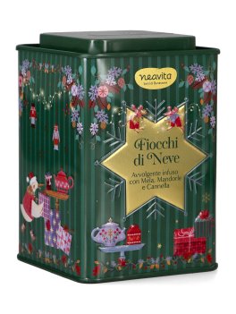 Square Tin Neavita Verde con Infuso Fiocco di Neve - 1