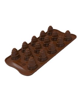 Stampini in Silicone per Cioccolatini - Pupazzo di Neve - 5