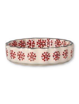 Mini Stampo in Ceramica per Crostata - Floral - 2