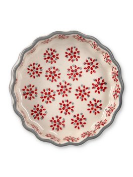 Mini Stampo in Ceramica per Crostata - Floral - 1
