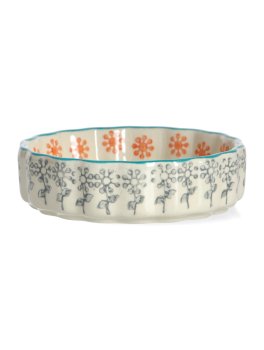 Mini Stampo in Ceramica per Crostata - Floral - 2