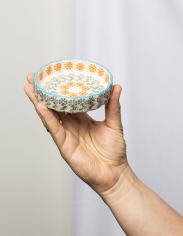 Mini Stampo in Ceramica per Crostata - Floral - 4