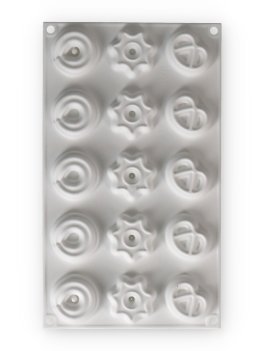 Stampo in Silicone Danish Cookies con 15 Formine per Pasticcini XS - 4