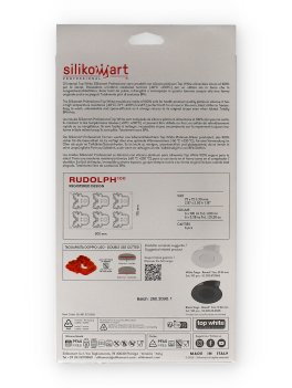 Stampo in Silicone Rudolph con 6 Formine con la Renna Natalizia e 1 Tagliapasta - 4