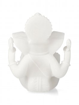 Statuetta di Ganesh Bianco - 3