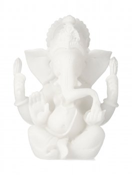 Statuetta di Ganesh Bianco - 1