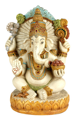 Statuetta di Ganesh Grande - Ganesh Seated Large