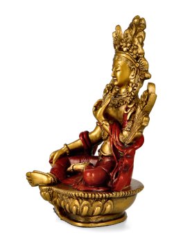Statuetta Green Tara - Oro Rosso - 2
