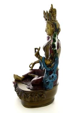 Statuetta Green Tara Seduta - 4