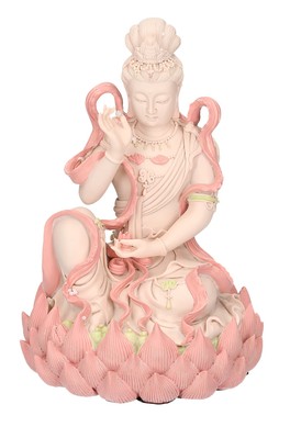 Statuetta Kuan-Yin Seduta su un Loto - 1
